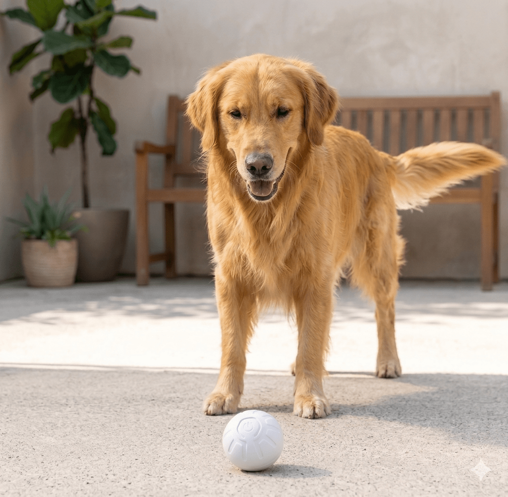 Smart Interactive Dog Ball – Anti-Boredom Motion Toy for Dogs & Cats - Best Friend Tail